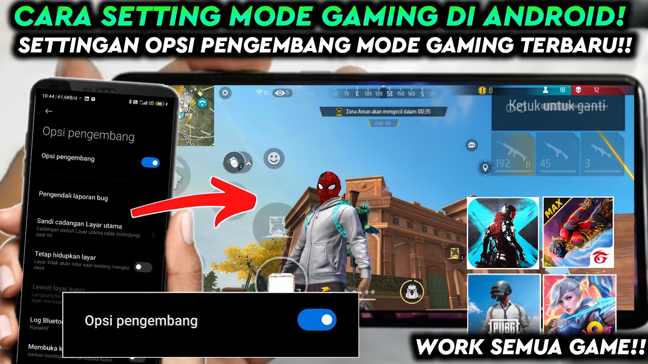 SMOOTH BANGET‼️ Settingan Opsi Pengembang Untuk Meningkatkan Performa Gaming Pada Android🔥