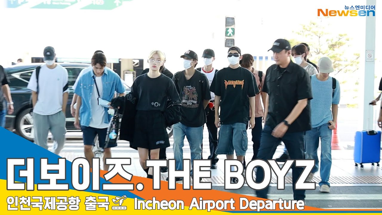 더보이즈(THE BOYZ), 불금에 돋보이는 잘생김(출국)✈️ICN Airport Departure 23.8.4 #Newsen