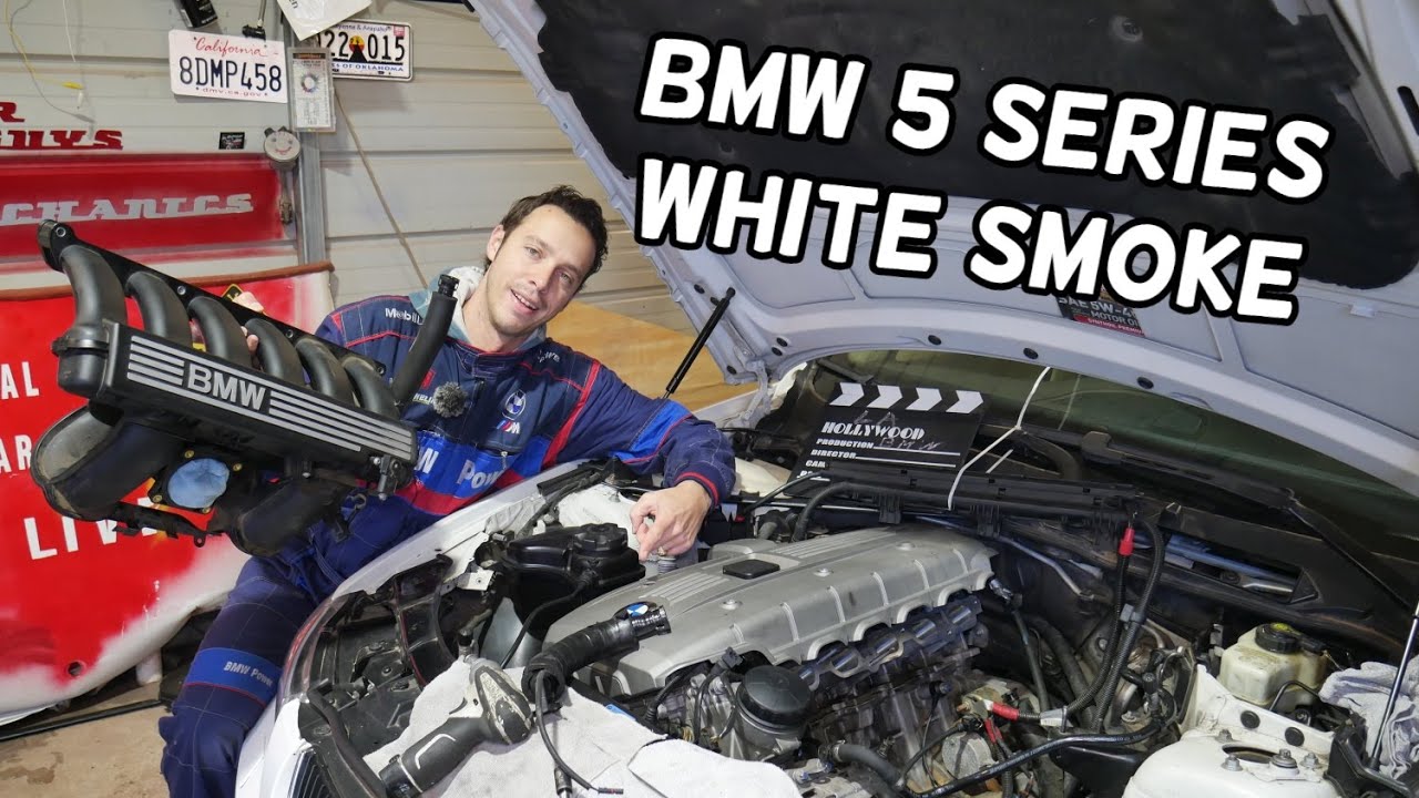BMW E60 E61 E39 WHITE SMOKE COMING FROM EXHAUST