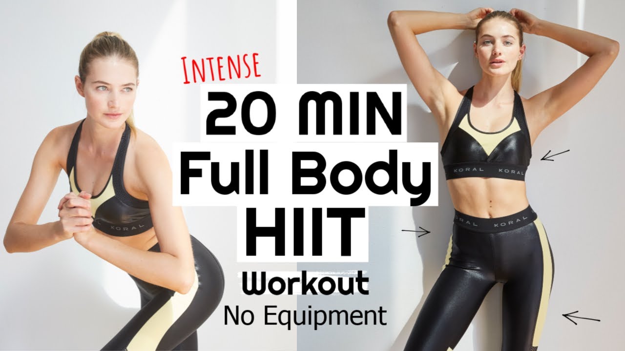 20 MIN Fully Body Model Workout // HIIT Training + Follow Along // Sanne Vloet #FitAtHome