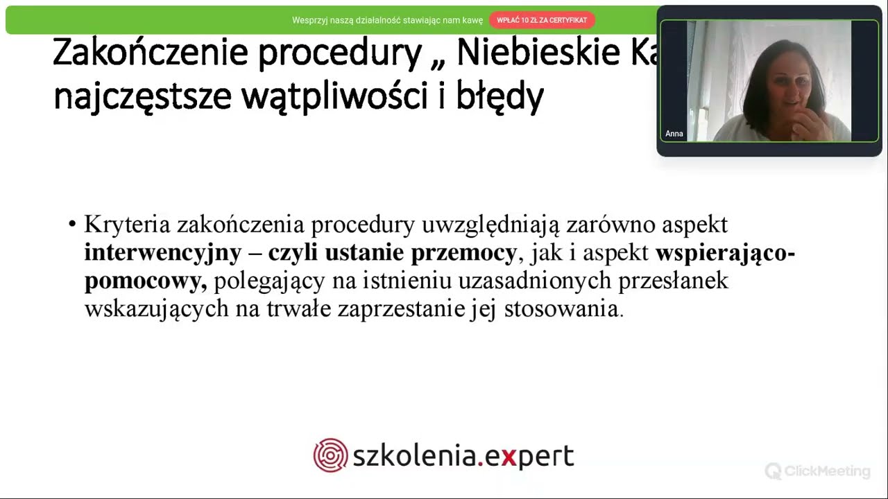 Zakończenie procedury Niebieskie Karty – najczęstsze wątpliwości i błędy. Spotkanie w Ekspertem.