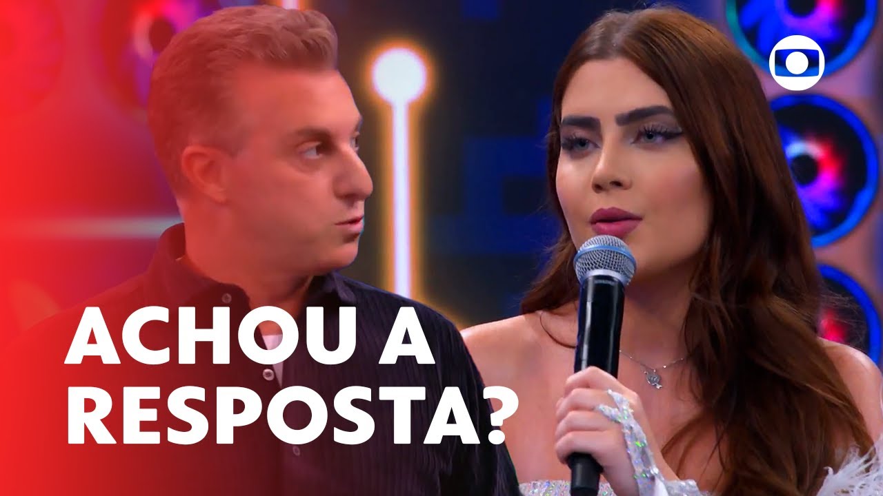 Jade Picon fala sobre a rivalidade com Arthur e os números do paredão | Domingão com Huck | TV Globo