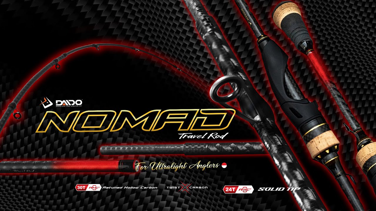 INTRODUCING THE NEW DAIDO NOMAD TRAVEL ROD, 2 LENGTH IN 1 ROD !! ALCONITE FUJI & SPIGOT JOINT !!