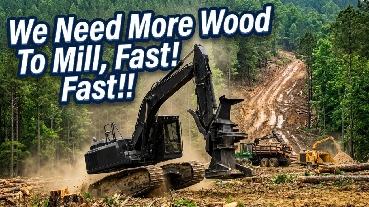 Will enought Timber, get to milll on time?  #live #fs22 #farmingsimulator