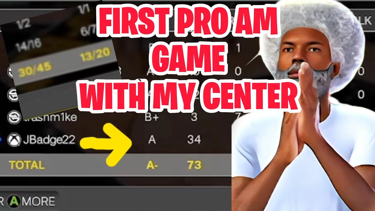 FIRST PRO AM GAME WITH MY 6'9 CENTER BUILD