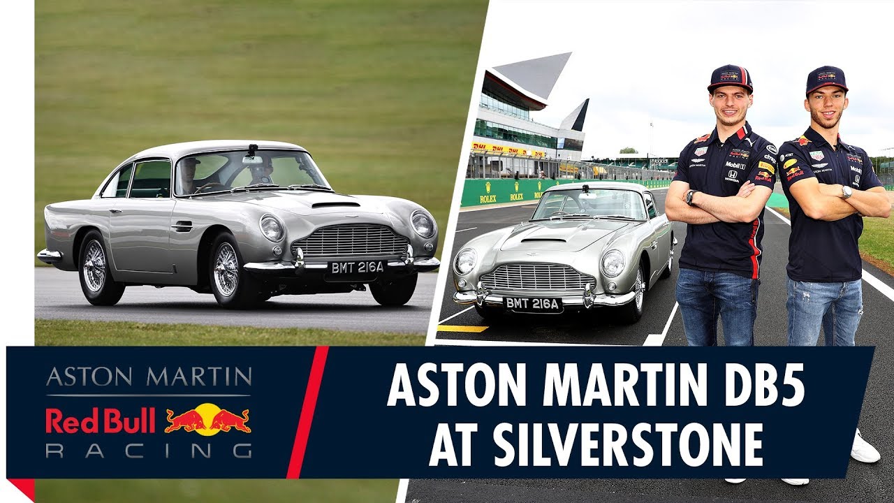 Aston Martin DB5 Silverstone | Max Verstappen and Pierre Gasly go for a lap