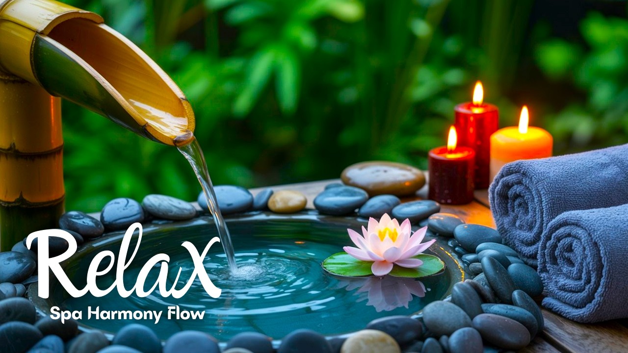 Tranquil Zen Spa Music ✨ | Shizuka Harmony – Soft Piano & Flowing Water Ambience