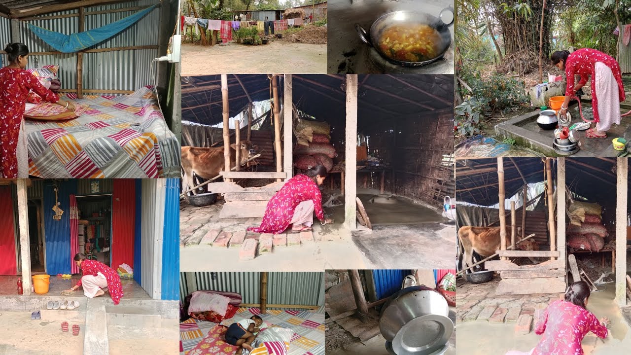 বুদ্ধি থাকলে টিনের ঘর গুছিয়ে রাখা যায় সকাল 7টাথেকেদুপুর 2টা পর্যন্তকি কিকরলাম 😱(@Arunita_official 