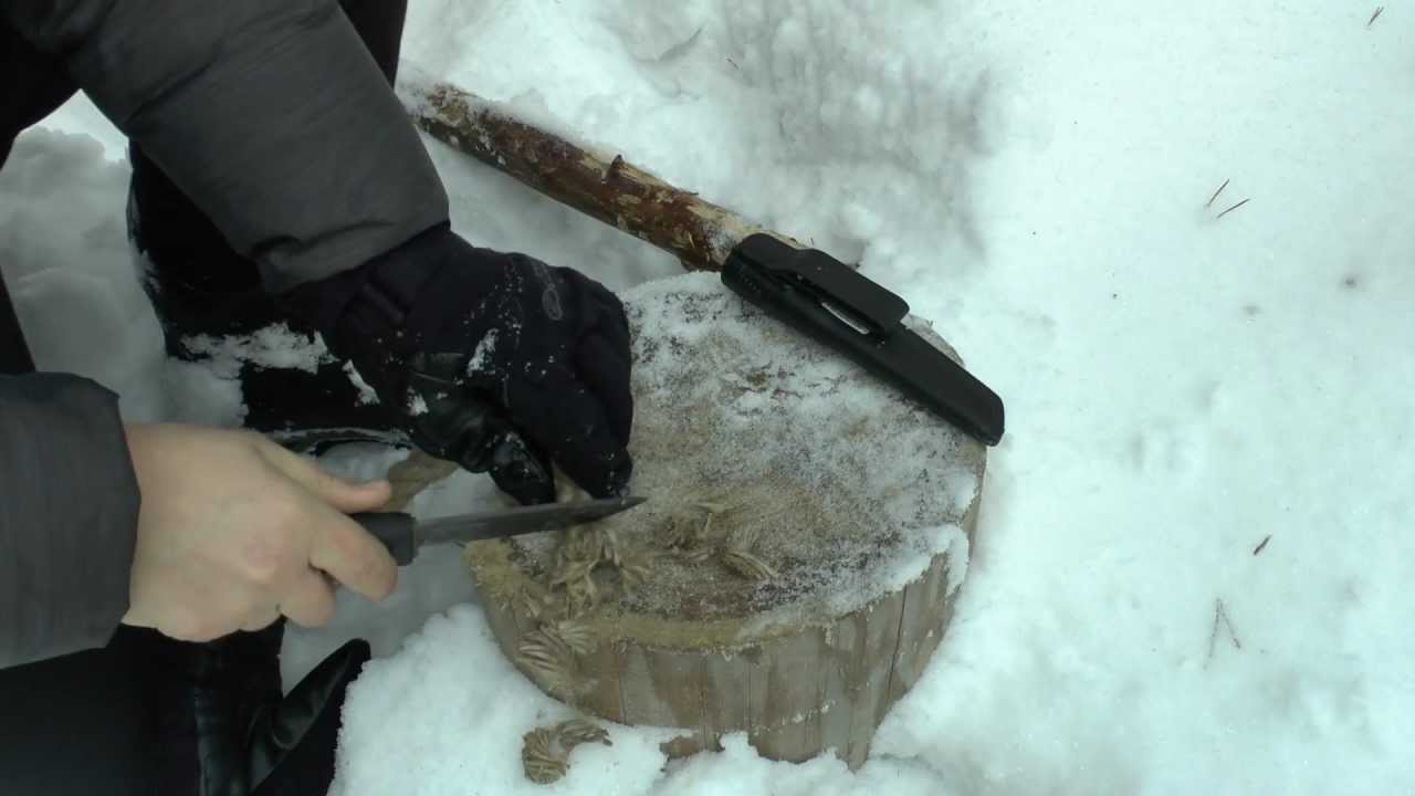 Mora Bushcraft Black. Тест покрытия ножа.