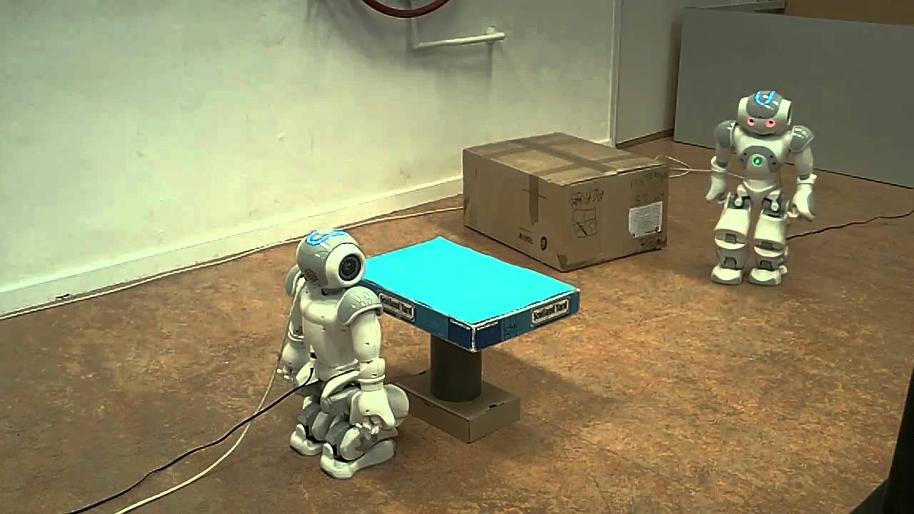 Nao Robots - Lifting a Table