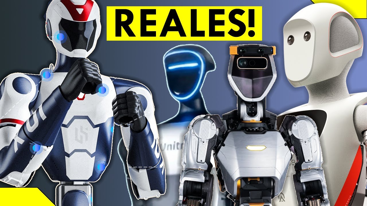 Los 15 ROBOTS Humanoides M&aacute;s AVANZADOS del Mundo 2025! 🔥🔥🔥