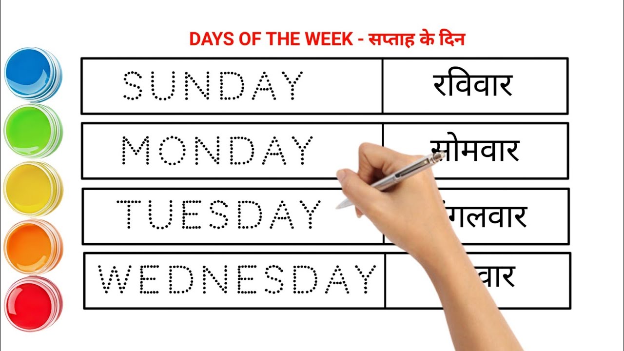 Sunday Monday Song | सप्ताह के दिन | Days of the Week for Kids | Nursery Rhymes