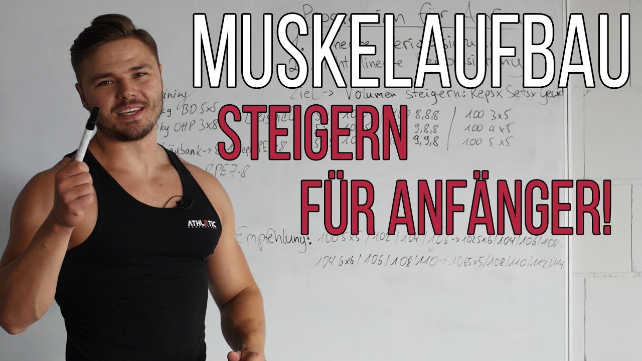 Muskelaufbau für Anfänger | So steigerst du dich! Trainingsplanung