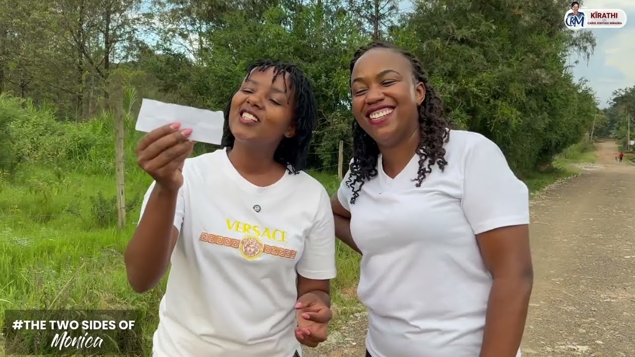 As we take a walk, Monica Kagoni sees some 'Maigoya leaves' hahaha..She used them too in the village