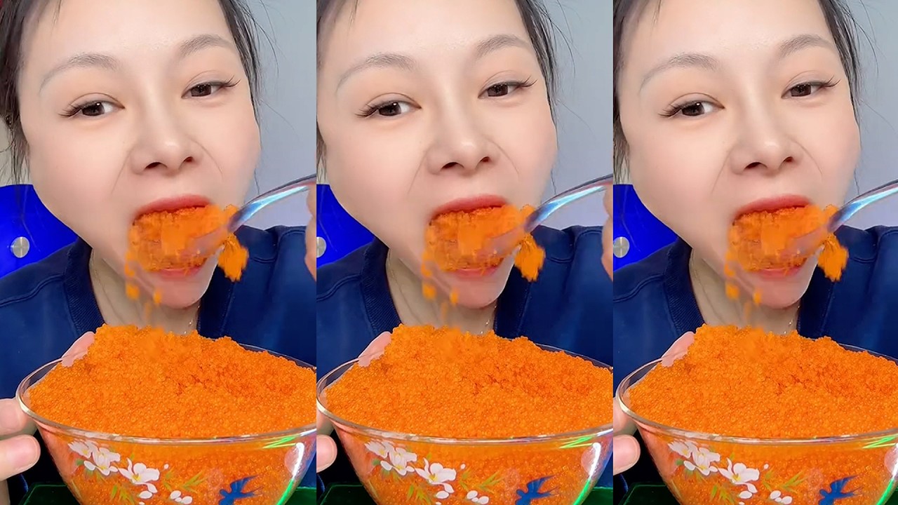 ASMR TOBIKO EGGS | FLYING FISH ROE | EXTREME EATING SOUNDS