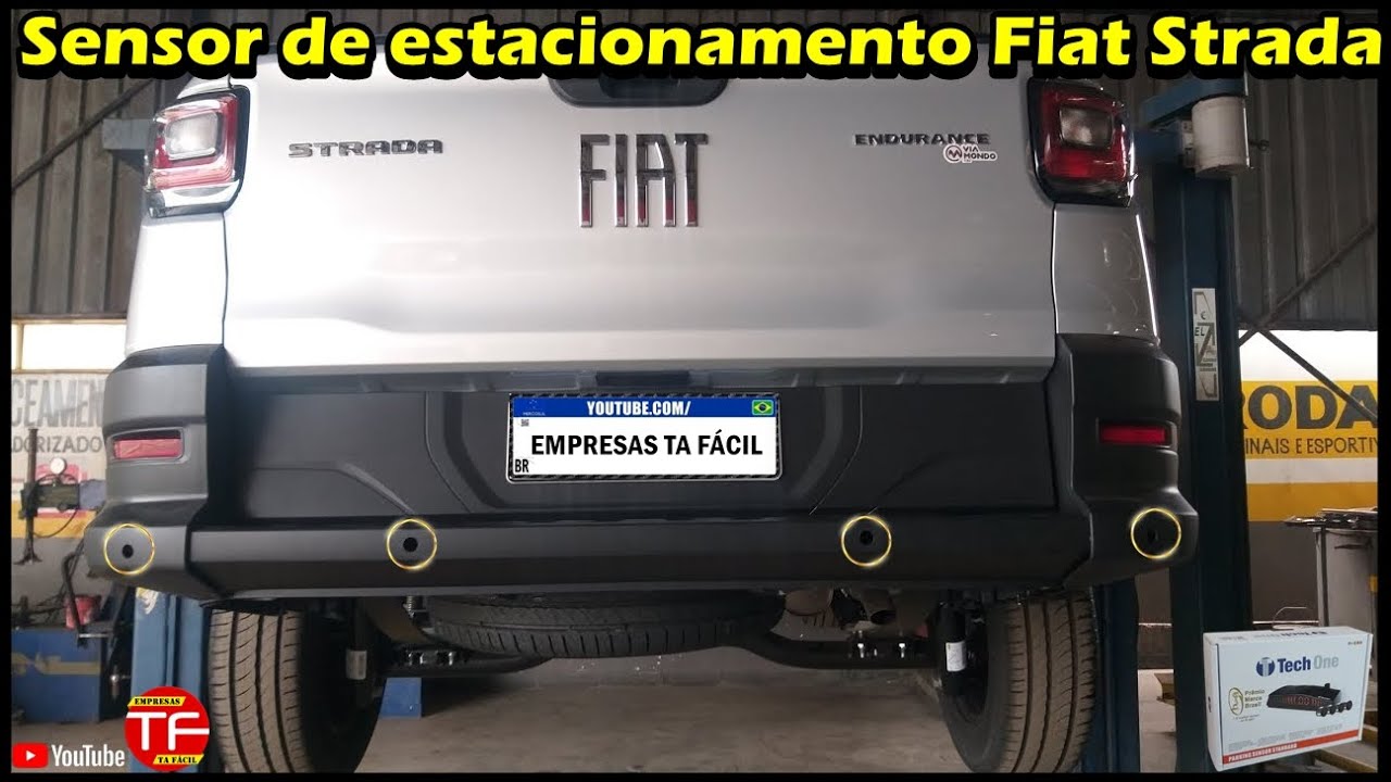 Como instalar sensor de estacionamento na Nova  Fiat Strada