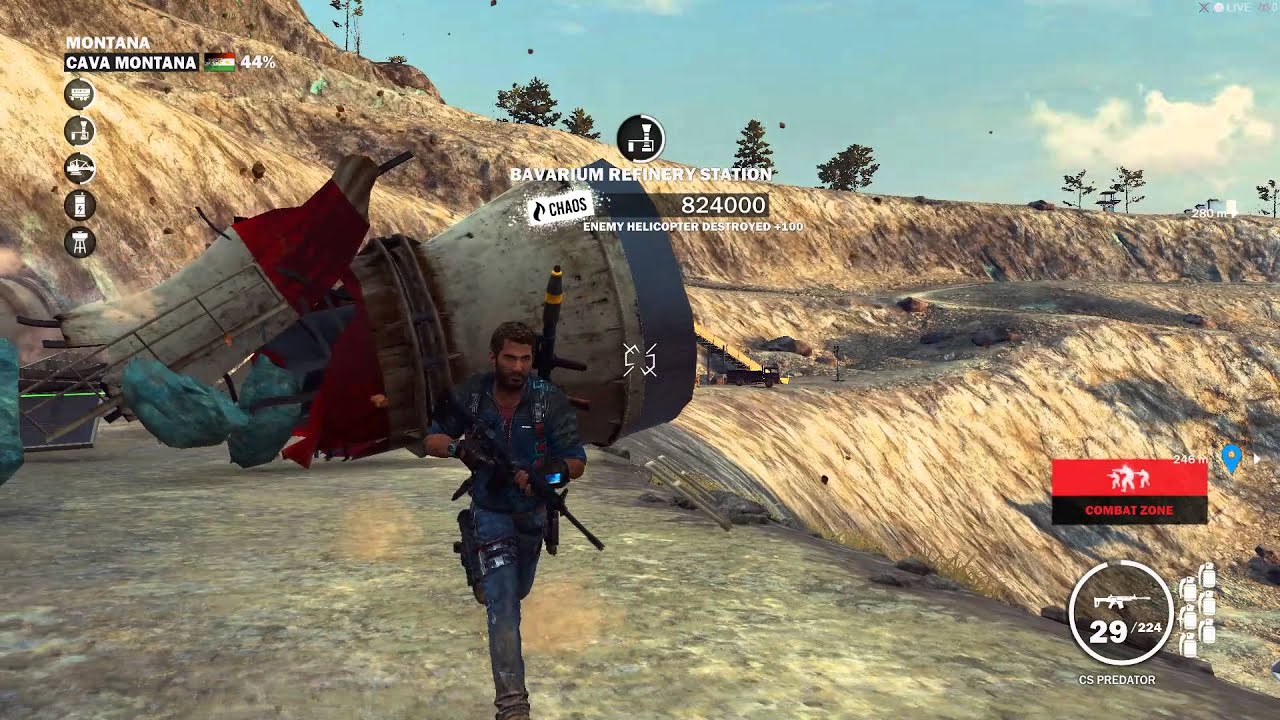 [PC] Just Cause 3 Military Base Liberated - Cava Montana
