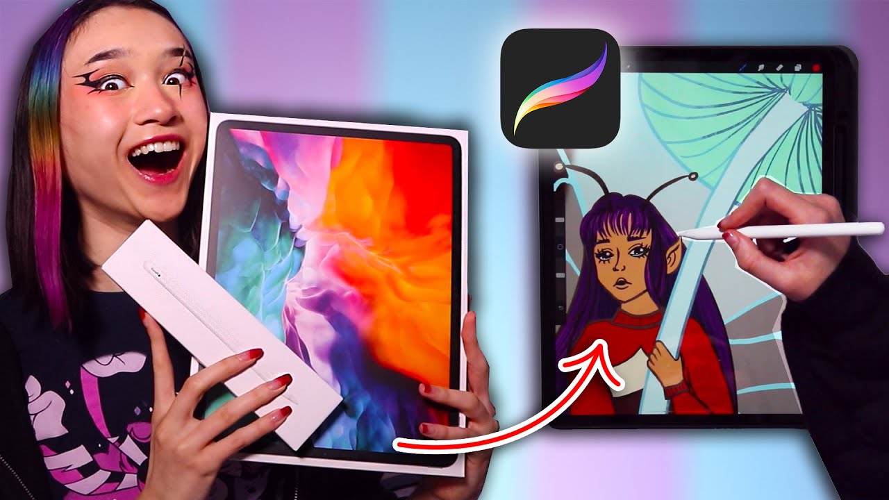 IK HEB EEN IPAD GEKOCHT!! Voor het eerst Procreate uitproberen!