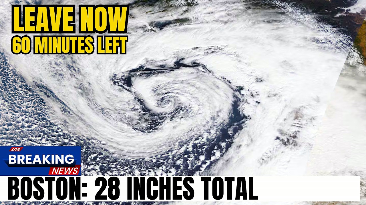 1 Minute Ago: Bomb Cyclone SLAMS Boston & NYC! 970mb Monster Storm, 35M Trapped