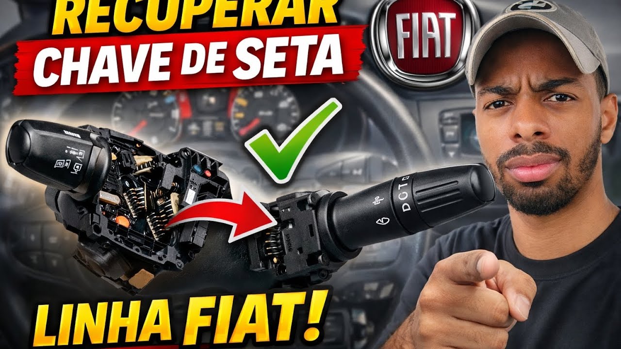 ECONOMIZE DINHEIRO: RECUPERANDO CHAVE DE SETA FIAT