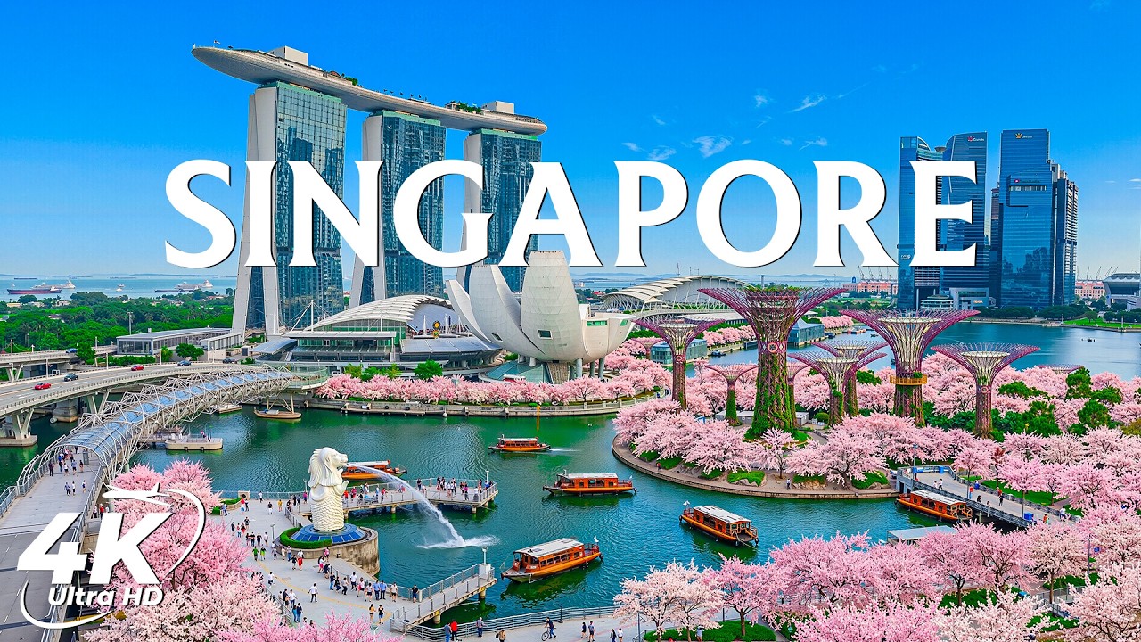 Singapore 4K 🇸🇬 | Futuristic City, Marina Bay & Night Skyline