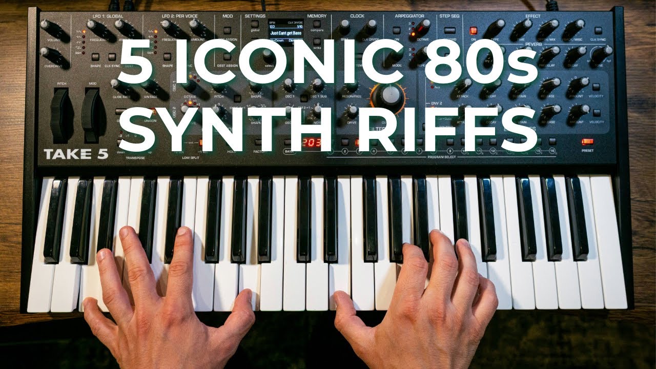 Top 5 Iconic 80s Synth Riffs