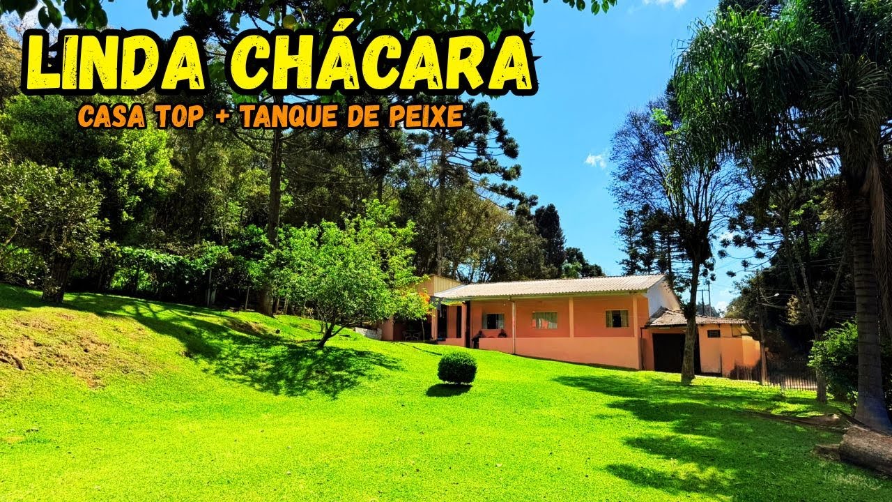 VOCÊ PRECISA VER ESSA CHÁCARA PRÓXIMO DE CURITIBA-PR | TANQUE DE PEIXE, POMAR E CASA TOP R$450 MIL