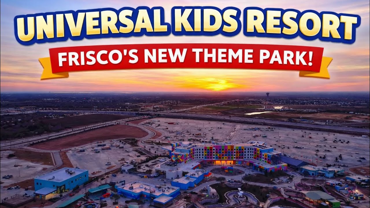 Universal Kids Resort Frisco, Texas | 4K Drone Aerial View