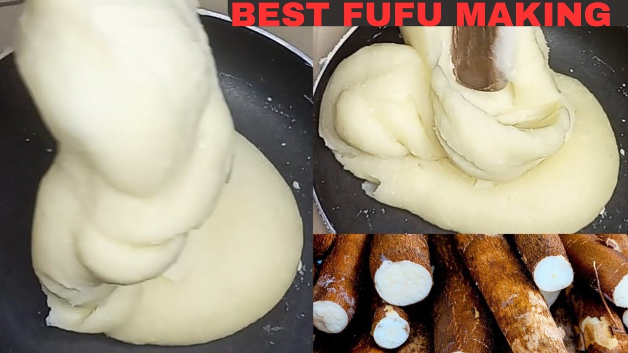 фуфу из маниоки || как приготовить ласточку из маниоки дома без блендера.