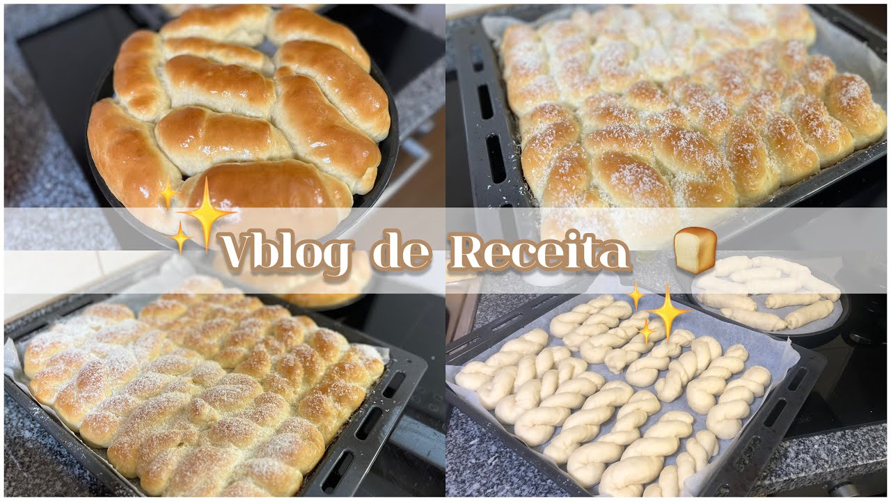 VBLOG: RECEITA DE ROSQUINHA CASEIRA E PÃOZINHO ♥