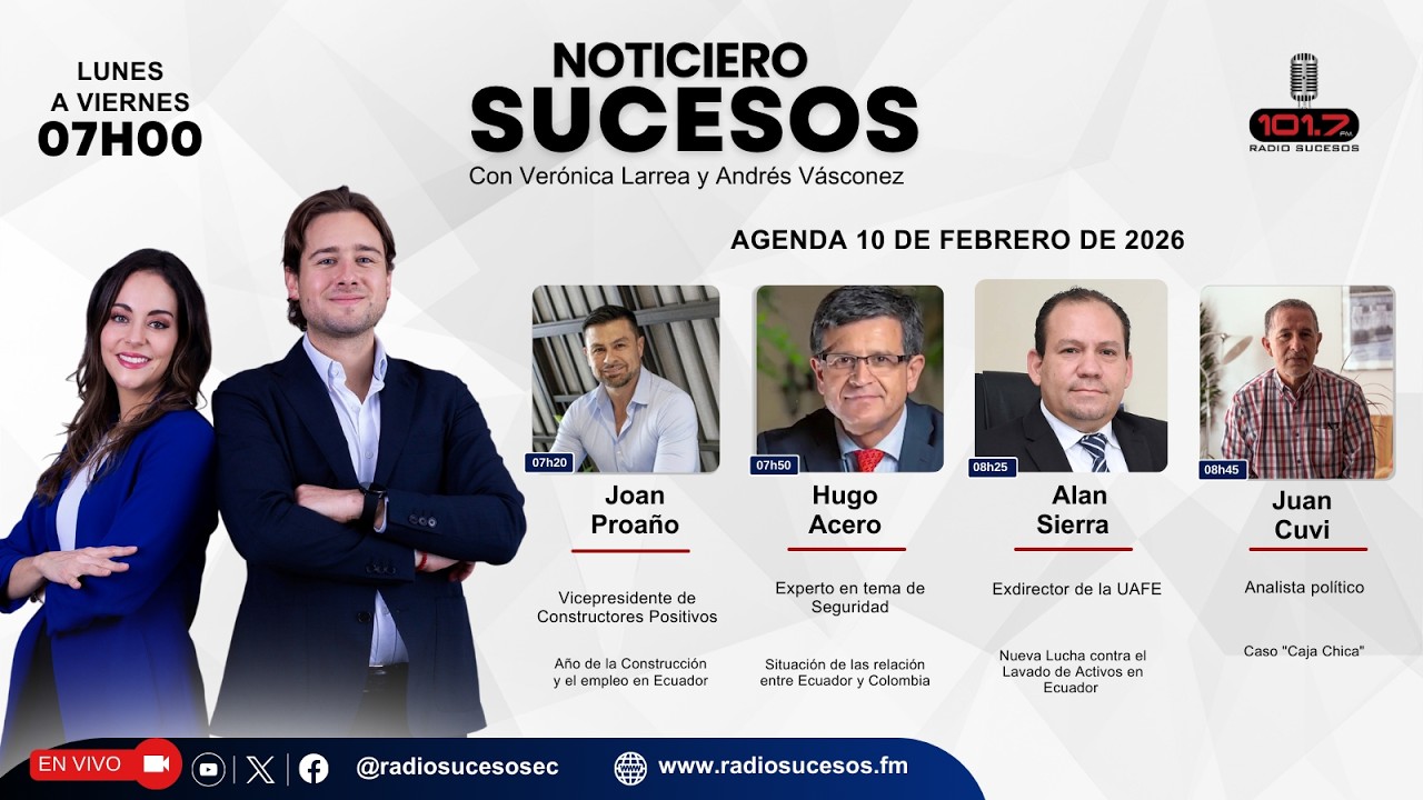 ​​​​​Noticiero Sucesos - 10 de febrero de 2026