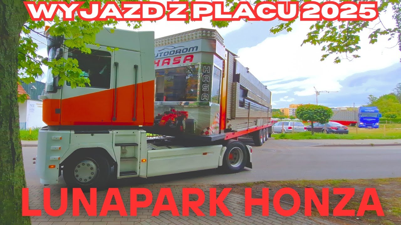 Lunapark Honza - wyjazd z placu