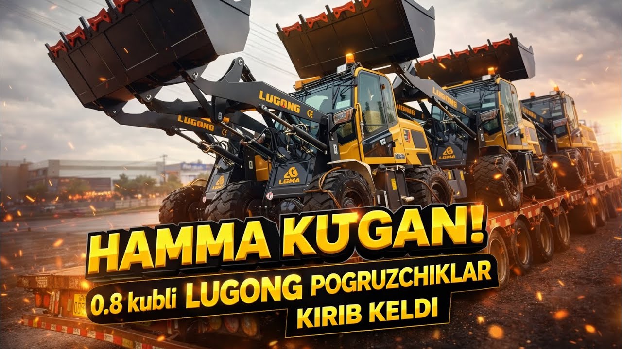 0.8 Kubli LUGONG Mini Pogruzchiklar Yetib Keldi! CHEGIRMALAR BOSHLANDI