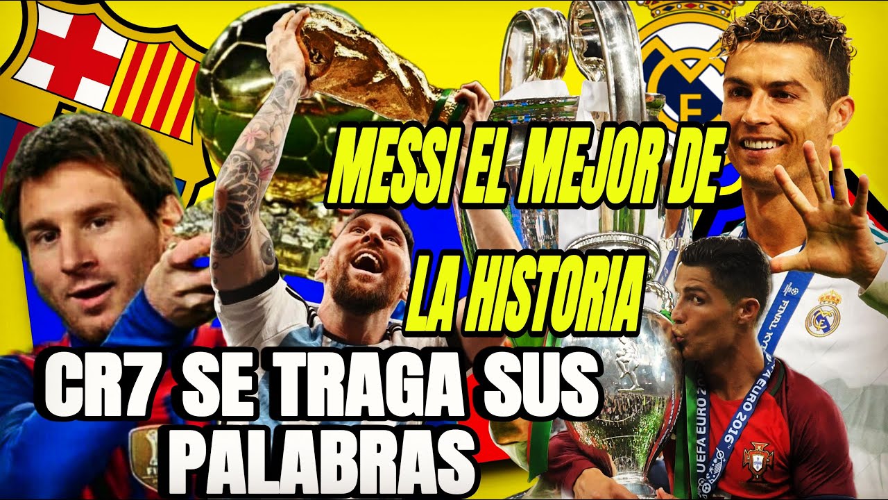 CRISTIANO RONALDO SE TRAGA SUS PALABRAS, MESSI EL MEJOR DE LA HISTORIA LO SUPER&Oacute; EN TODO