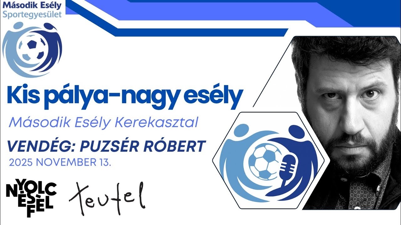 Beszélgetés Puzsér Róberttel a sport és a foci társadalmi hatásáról | Második Esély Sportegyesület