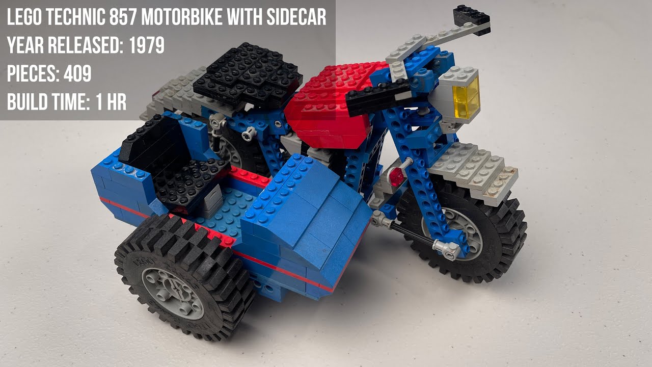 LEGO Vintage Technic 857 Motorcycle - Speed Build