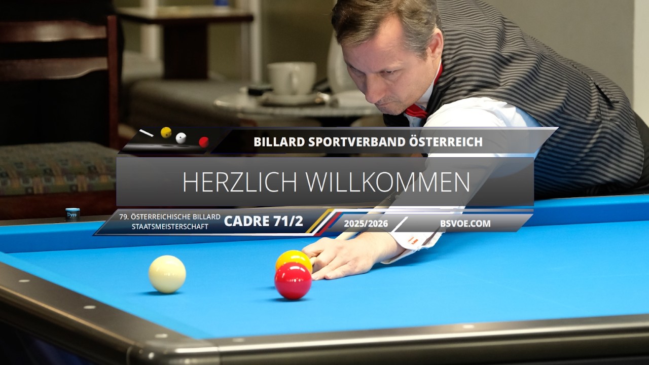 Cadre 71/2 Staatsmeisterschaft 2025/26 - Finaltag - Tisch B