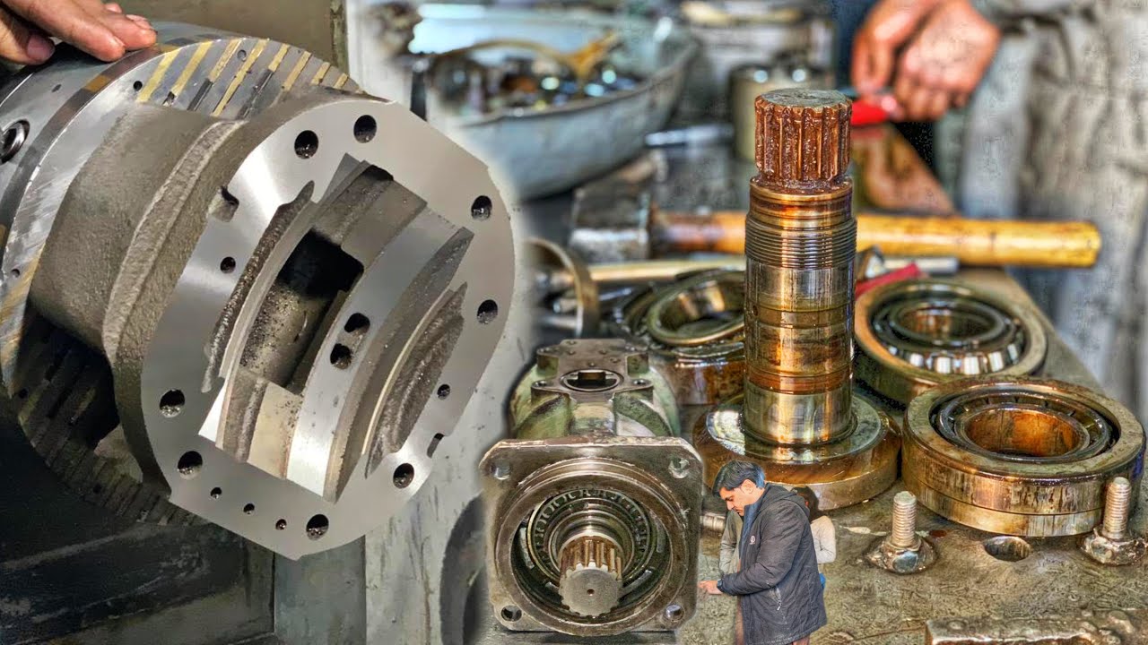 How To Repair Hitachi ex200.1 Hydraulic Pump | Hard Facing Router Facing