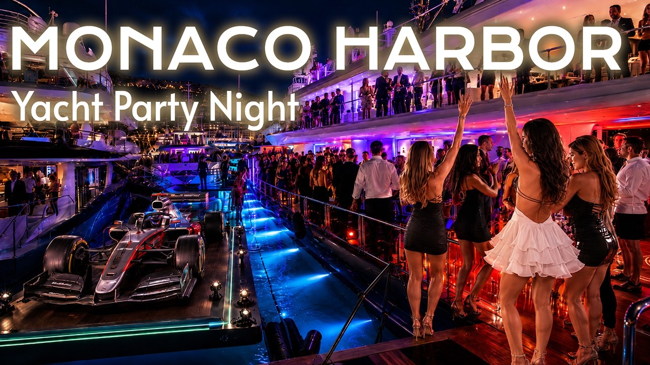 Superyacht Night Parties at Port Hercule 🌟 | Monaco Grand Prix 2026