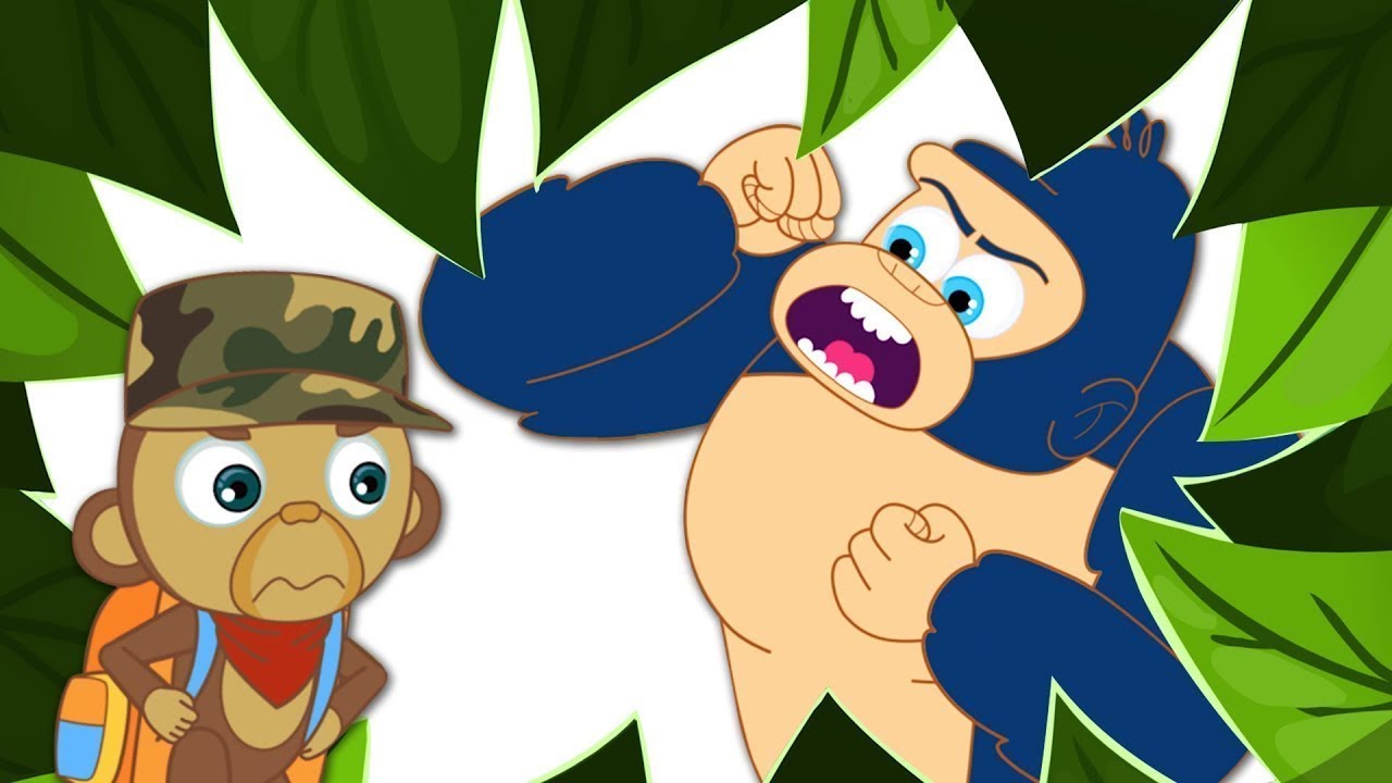 The Adventures of Annie and Ben Show | Funny Baby Monkey vs Giant Ape |  HooplaKidz