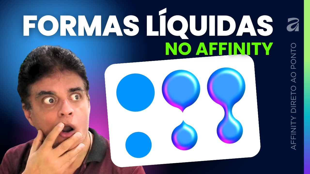 Efeito de FORMAS LÍQUIDAS no Affinity (vetor puro)