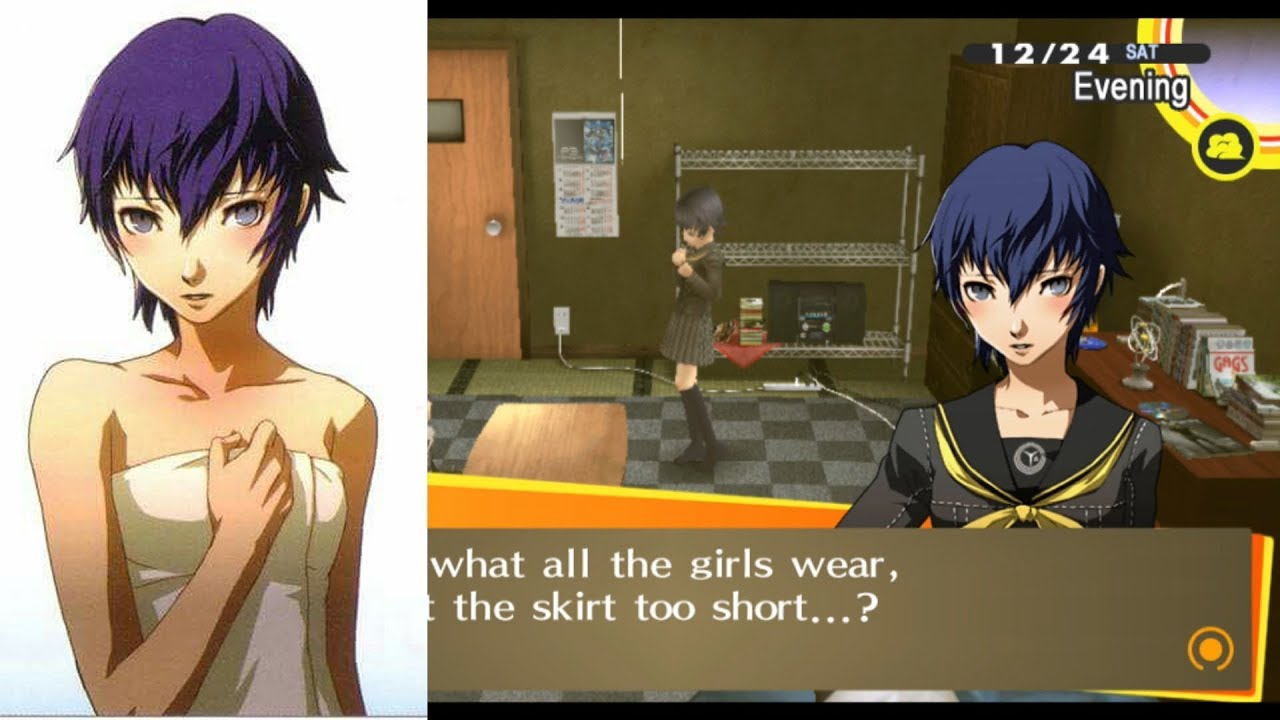 Persona 4 Golden: Naoto Romance Max Social Rank (1 to 10) (All Dates & Romance Scenes)