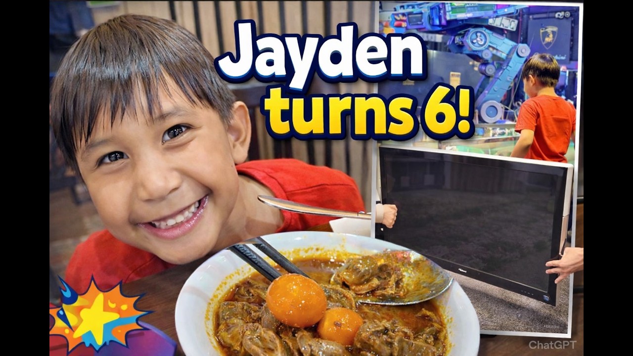 Jayden Turns 6! 🎂 Free TV Find, Arcade Fun & Vietnamese Food Feast
