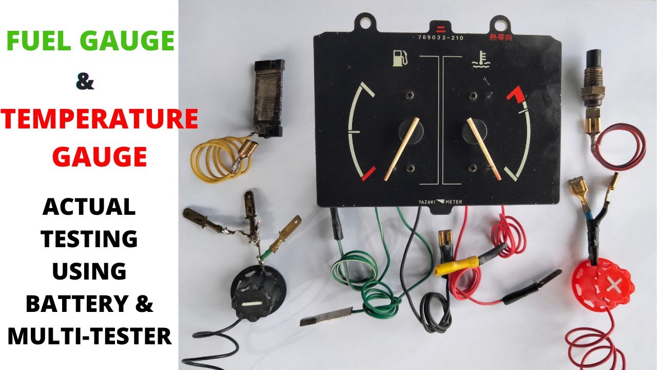 CAR FUEL GAUGE and TEMPERATURE GAUGE ACTUAL DEMONSTRATION ON HOW IT WORKS