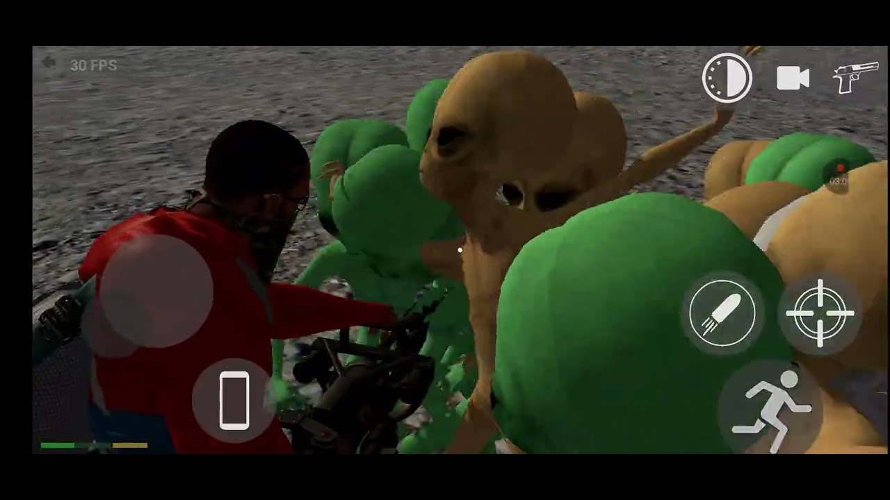 I car challenge.  Alien attack.   Jump. 