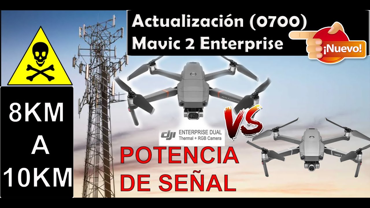 MAVIC 2 ZOOM VS MAVIC 2 ENTERPRISE /NUEVA ACTUALIZACIÓN 0700/ TRANSMISIÓN DE 8 A 10KM en ESPAÑOL