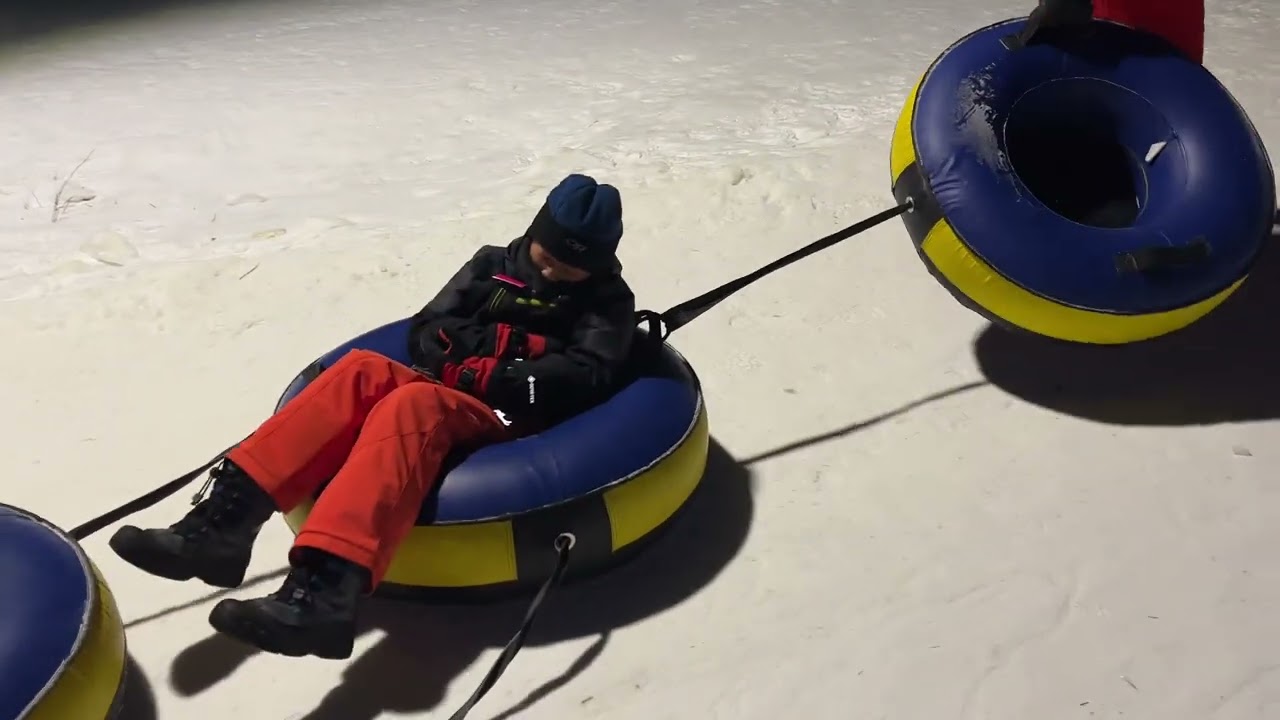Tubing near Mont Tremblant.