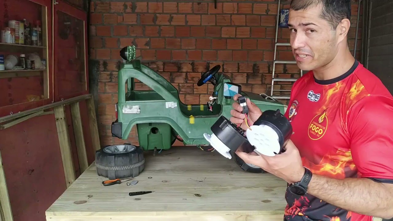 Deu Certo - Instalando o kit de dois motores de 12v no carrinho elétrico infantil parte 1