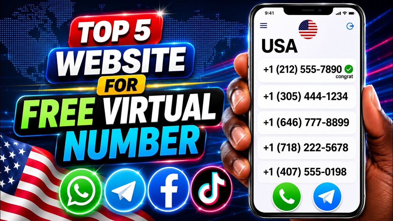 Топ-5 бесплатных сайтов с виртуальными номерами для WhatsApp, Telegram и подтверждения по OTP 2026