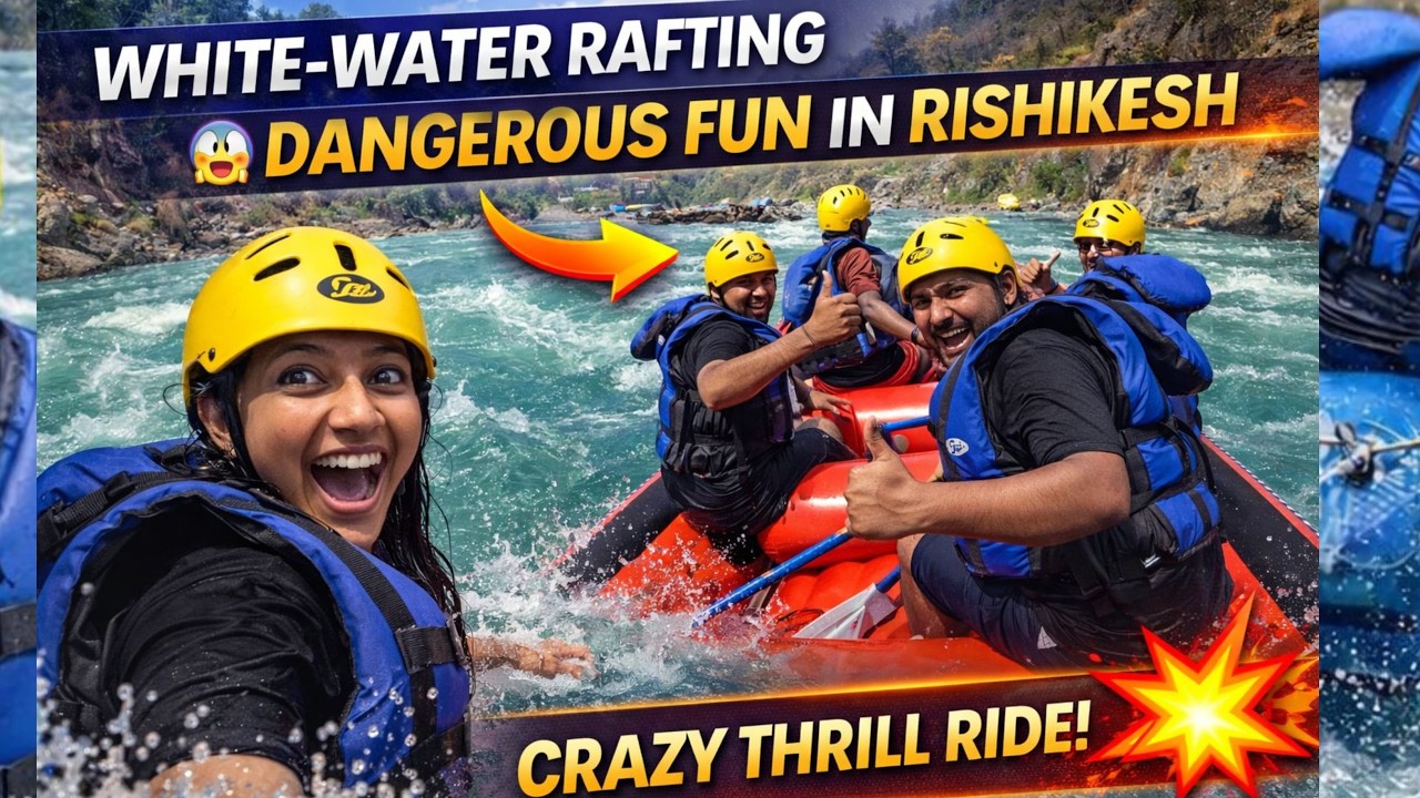 Rishikesh River Rafting 🔥 | Jump in Ganga 😱 | Full Adventure Vlog #rishikesh #gauravxplore
